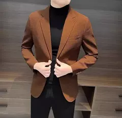 Blazer fino preto slim fit masculino, jaquetas masculinas, casaco de negócios, estilista de luxo, roupas de alta qualidade, novo, 2021 - comprar online