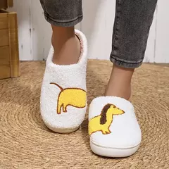 Chinelos macios femininos casa plana inverno bonito animal designer sapatos meninas casa casual moda plataforma calçado interior tamanho grande - loja online