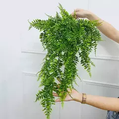Persian Fern Leaves Vines, Planta Artificial Pendurada, Folha De Plástico, Grama, Festa De Casamento, Parede, Varanda, Decoração De Quarto De Casa, 90cm na internet