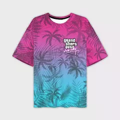 Homens e mulheres Grand Theft Auto Vice City 3D Print Streetwear, Camisetas de grandes dimensões, Tees crianças, Tops roupas, novo jogo, GTA na internet