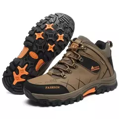Botas de neve de couro impermeáveis masculinas, super quentes, ao ar livre, caminhadas, trabalho, sapatos de viagem, inverno, tamanho 39-47 - comprar online