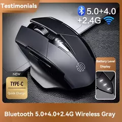 INPHIC-PM6 Mouse Recarregável Sem Fio, Compatível com Bluetooth, Office Mute, Suporte PC, Laptop, Tablet, Smartphone, Universal, 2.4G - comprar online