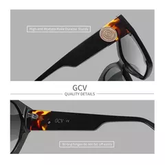 GCV-Óculos Polarizados Femininos, Borboleta, Retangular, Triângulo, Aparência de Acetato, Design de Patentes, Brand Fashion, UV400 na internet