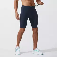 Shorts de compressão rápida para homens, calças justas para musculação, leggings fitness, cintura elástica, calças esportivas, ginásio correndo