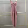 Macacão Push Up Feminino, Roupa Esportiva, Roupas de Yoga, Ginásio, Macacão Fitness, Roupa Esportiva, Rosa, 2021