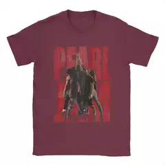 Camiseta vintage de algodão puro para homens e mulheres, todas as estações, melhor álbum, pérolas Tour, geléia, banda de rock, acessórios, roupas - loja online
