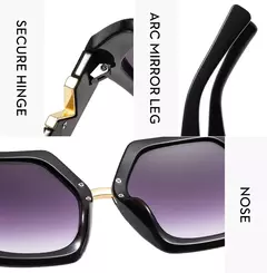 Óculos de sol quadrados retrô para homens e mulheres, marca de luxo, óculos de sol femininos, óculos UV400, moda nova na internet