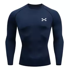 Imagem do Camisa respirável Rashguard de compressão masculina, ajuste seco, camiseta esportiva MMA Fitness Gym, camisa de corrida, alta qualidade