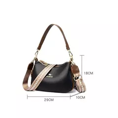 Bolsa de Ombro de Couro Genuíno para Mulheres, Bolsas Crossbody Femininas, Bolsa Feminina, Carteira, Marca de Luxo, Tendência da Moda, Designer, Sac A Main - loja online