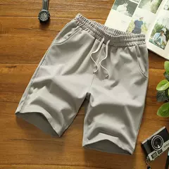 Calções de cordão monocromático casual masculino, Ginásio, Desporto, Basquetebol, Corrida, Fitness, Praia, Roupa masculina, Verão, 5XL