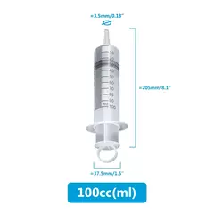 Seringa de 100ml-550ml, grande capacidade com bomba de mangueira multifuncional de 100cm, injetor lavável para alimentação de animais de estimação, fluido de cola de óleo - comprar online