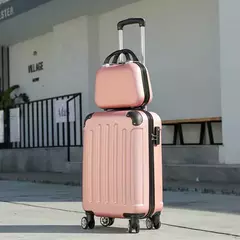 Conjunto de malas rolantes e bolsas de viagem com rodas giratórias 20 '' maleta de bagagem com carrinho de cabine grande capacidade - Wolf Magazine