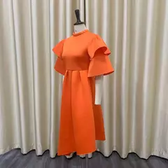 Imagem do Vestido longo de babados fairyshely sólido para mulheres, manga curta, grande e grande, festa de verão para mulheres, vestido curvilíneo apertado, tamanho grande, 2021