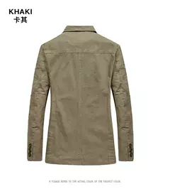 Blazers masculinos casuais de algodão, jaquetas slim fit, ternos masculinos, casacos de alta qualidade, tamanho 4XL - comprar online