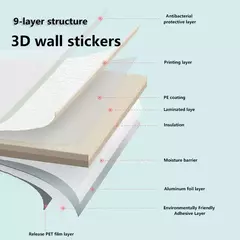 Waterproof Linen Wallpaper, 3D adesivos de parede, à prova de umidade e mofo resistente, Home Decoração Sala na internet