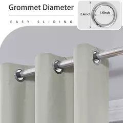 Cortinas monocromáticas blackout, sombreamento completo e proteção solar, quarto e sala de estar, 100% blackout, 1pc - comprar online