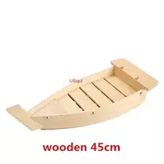Imagem do Artesanal De Madeira Japonesa Sushi Barcos, Bandeja De Marisco, Navio Sashimi, Assorted Cold Dish, Restaurante Ferramenta, Grande, 40cm a 90cm
