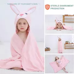 MICHLEY-toalhas de banho com capuz para criança, roupão macio, cobertor swaddle de sono quente, chuveiro para meninos e meninas, recém-nascido 0-9T - Wolf Magazine