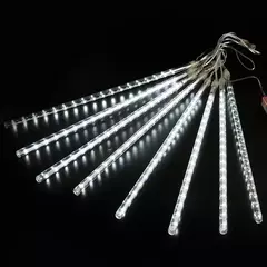 Impermeável LED Meteor Shower Rain Lights, Falling Raindrop, Fairy String Light para o Natal, Holiday Party, Patio Decor, 30 cm, 50cm