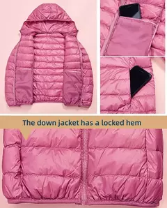 Casaco fino leve com capuz de pato para mulheres, casaco curto fino, streetwear quente, branco, plus size, casacos, outono, inverno, 2023