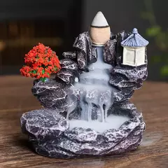 Queimador De Incenso De Refluxo Cachoeira, Ornamento De Aromaterapia, Cones com Cones De Incenso, Decoração Home