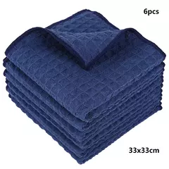 Homaxy-Microfiber Kitchen Towels, Thick Magic Dishcloth, Toalha de limpeza doméstica, Pano de lavagem macio, Absorvente polonês, Pano limpo, 6pcs - loja online