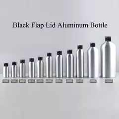 Garrafa de alumínio 20 pces com tampa 30ml-garrafa de alumínio 500ml garrafas recarregáveis garrafa de viagem recipiente cosmético portátil Jx156-20 - loja online