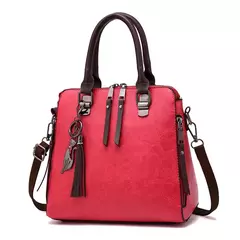 Imagem do Bolsa de Ombro de Couro Retro para Mulheres, Bolsa Crossbody Messenger, Grande Capacidade, Bolsa Feminina, Designer de Luxo, Alta Qualidade