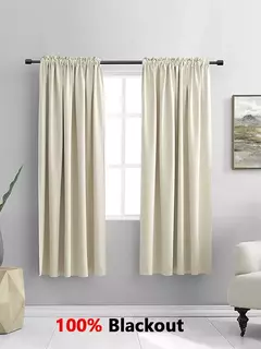 Cortinas blackout para sala e quarto, 100% Sombreamento
