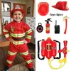 Crianças bombeiro cosplay traje meninos meninas halloween carnaval festa sam bombeiro uniforme workwear presente de natal