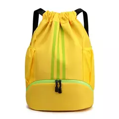 Saco de ginásio mochila de fitness das mulheres dos homens basquete mochila ao ar livre futebol sacos de armazenamento treinamento cordão esportes mochila