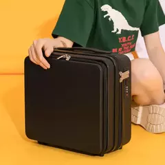 Bagagem portátil de viagem para mulheres, caixa cosmética de 16 ", embarque leve, maquiagem profissional, mini mala simples, bolsa