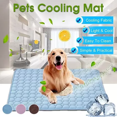 Esteira de resfriamento para cães e gatos, cobertor lavável, cama respirável, almofada de verão, sofá, pequeno, médio, grande, carro