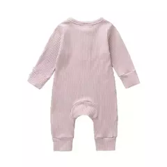 Imagem do Romper de manga comprida unissex para bebê recém-nascido, cor sólida, roupas de algodão infantil, 3-18 meses, verão