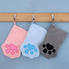 1/2 pçs luvas de cuidados para animais de estimação secagem rápida cão gato toalha de banho dupla face microfibra macia filhote de cachorro gatinho banho ferramentas de limpeza - comprar online