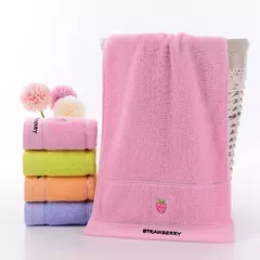 Toalhas de banho de algodão bonito para bebê, Toalha absorvente macia para crianças, Toalha para crianças, Toalha de banho, 50x25cm