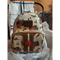 Loungefly Harry Potter Mochila Pottered Mulheres Alça Dupla Bolsa de Ombro Bolsa Mochila Saco de Lazer Infantil Presente na internet