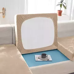 Sofá de pelúcia antiderrapante Slipcover, capa de sofá elástica para quarto, escritório, sala de estar, decoração de casa, sofá, protetor de móveis, 1pc - loja online