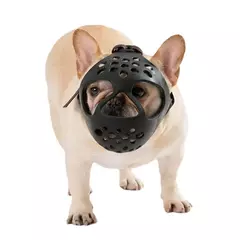 Borracha macia confortável cão tampa da boca, Anti mordida, Anti latidos e Anti comer, Pet, Bulldog, Curto
