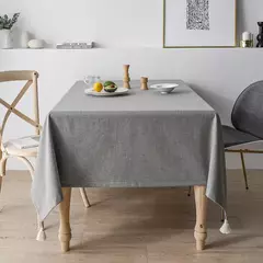 Toalha de mesa impermeável de algodão e linho, mesa retangular, anti-escaldante, high-end, pequeno, fresco na internet