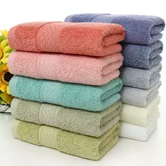 Toalhas Absorventes Suaves para Homens e Mulheres, Algodão Puro, Espessado, Adulto, Uso Doméstico, Toalha Diária, Alta Qualidade
