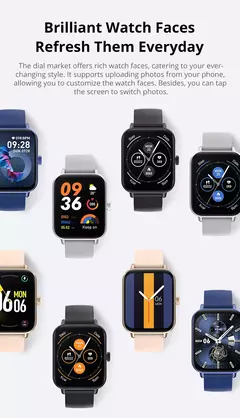 COLMI-P81 Ultra Smartwatch para Homens e Mulheres, Chamadas por Voz, Tela 1.9 ", Monitor de Saúde 24H, 100 Modos Esportivos, Smartwatch Bluetooth - loja online