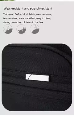 Bolsa de viagem de grande capacidade, tecido oxford, dobrável, repelente de água, resistente ao desgaste, bolsa de bagagem expansível, bolsa de negócios - comprar online