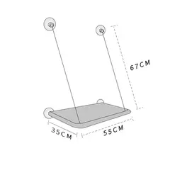 Rede aérea para gatos, cama suspensa para gatos, casa, gatinho, estrutura de escalada, assento de janela ensolarada, rolamento de ninho, 20kg, acessórios para animais de estimação - loja online