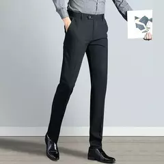 Calças de spandex clássicas masculinas, ternos cinza, calças de alfaiataria social, tecido formal, calças baratas, moda formal - Wolf Magazine