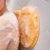 Raspador de Massagem Esfoliante Duche, Tapete de Banho Antiderrapante, Escova de Massagem Costas, Lavagem de Pé Silicone, Ferramenta de Banho, Banheiro, Novo
