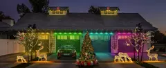 Outdoor Eaves Luz LED, TUYA, Permanente, Impermeável, RGB Light String, Cena DIY, Iluminação de Festa de Natal, 24V, 2A, 144 FT, 90LED - comprar online
