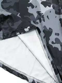 Máscara de manga comprida masculina para esportes ao ar livre com capuz escapamento respirável roupa de pesca para homens - loja online