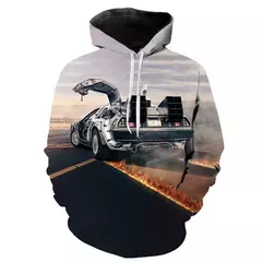 Homens e mulheres de volta para o futuro 3D filme impressão com capuz moletons, Hoodie extragrande, crianças pulôver, moletons, casaco moda - loja online