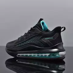 Tênis de corrida respirável masculino, tênis casual com fundo macio, almofada de ar, moderno, novo, primavera e outono - comprar online